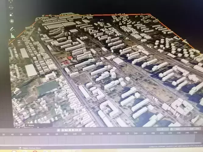 Belgrade city on computer screen