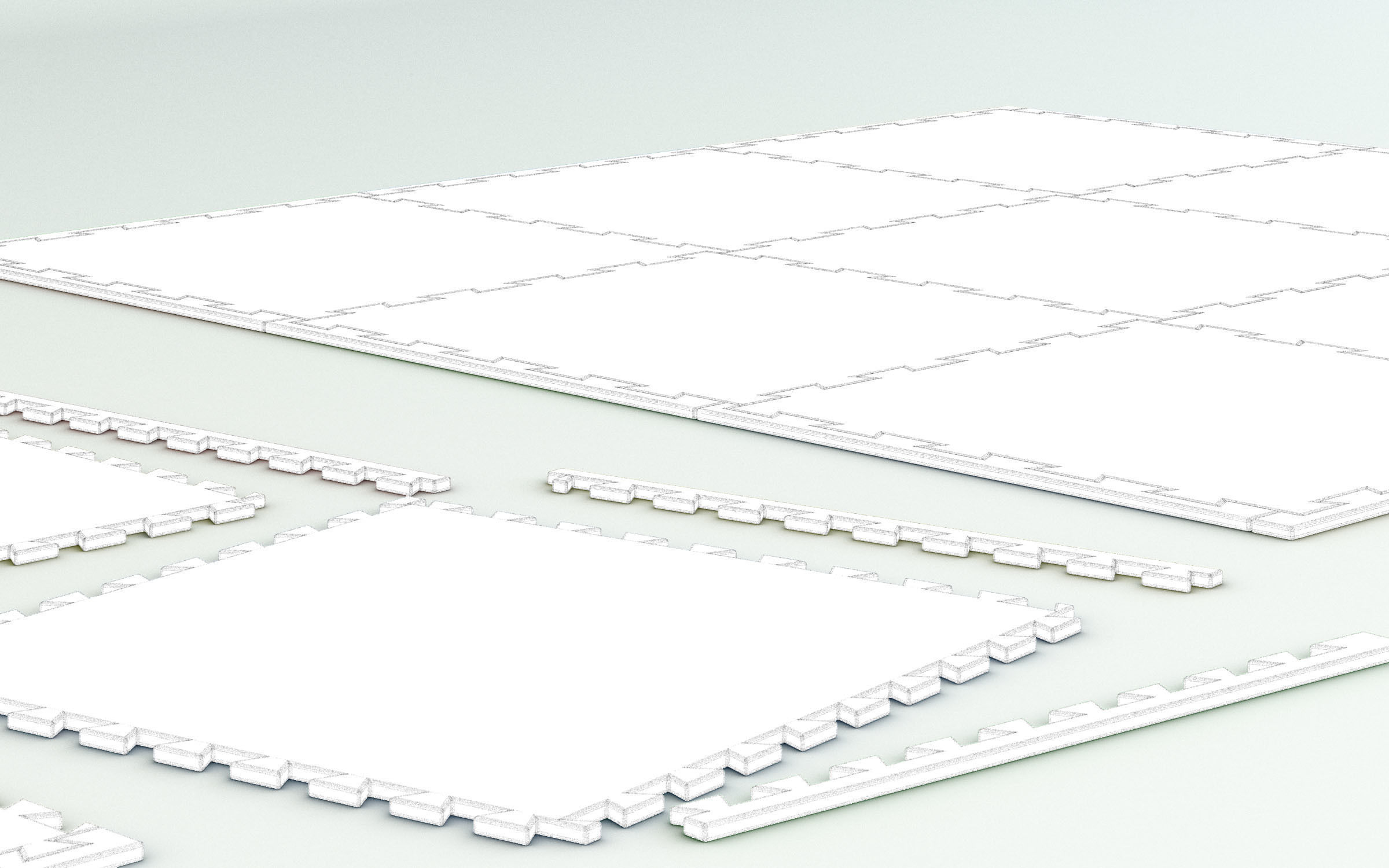 Childrens Playroom Foam Floor Tiles 3D model_15