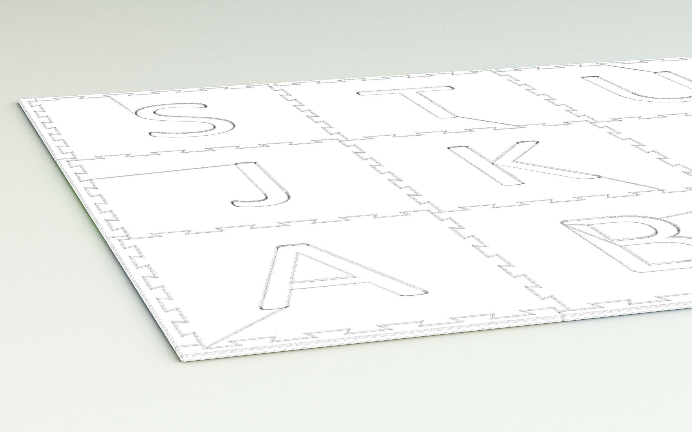 Childrens Playroom Foam Floor Tiles 3D model_9