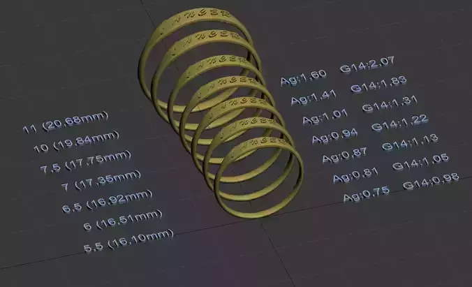 Canser  jewelry ring with a convex inscription 3D print model