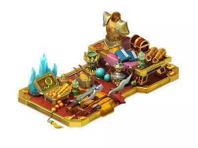 Equipment stalls 3D model_0