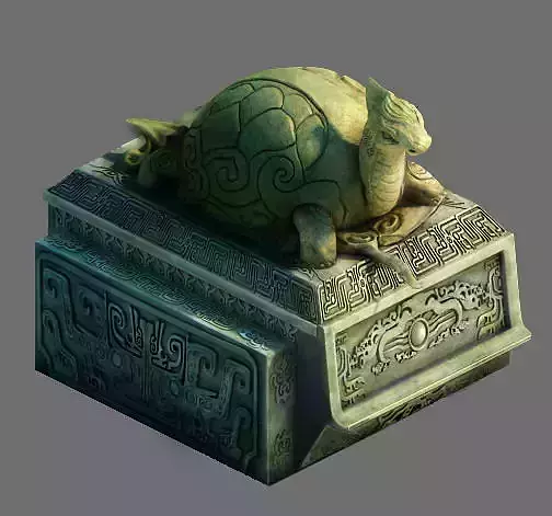 Decorative stone carvings - turtle