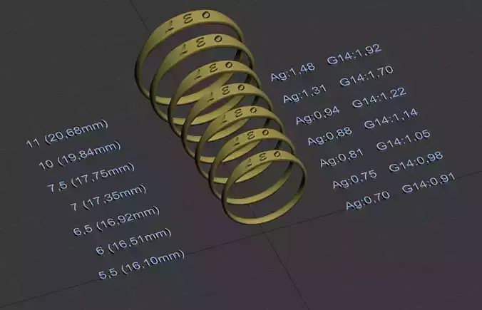 Leo  jewelry ring with carved inscription 3D print model