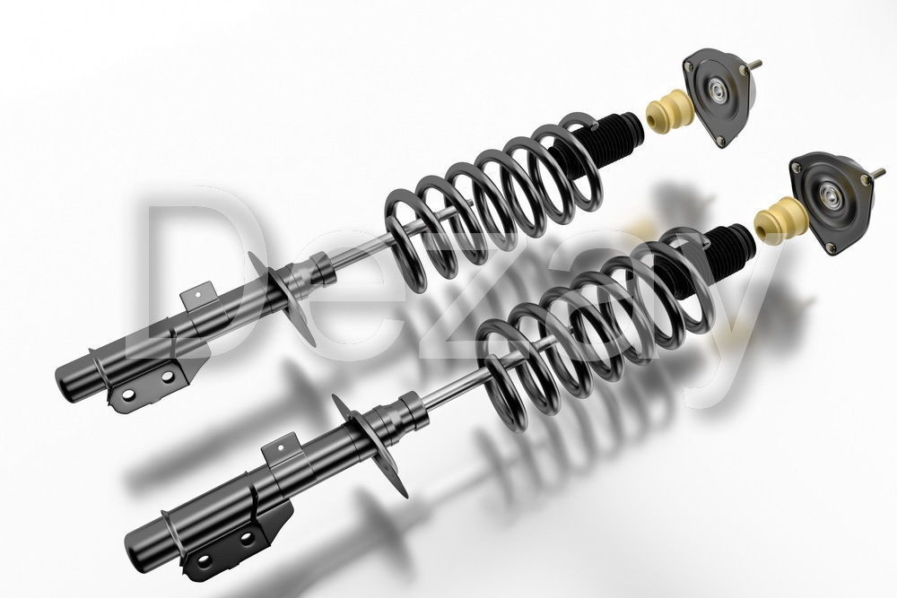 Set of spare parts shock absorber and 3D model_5