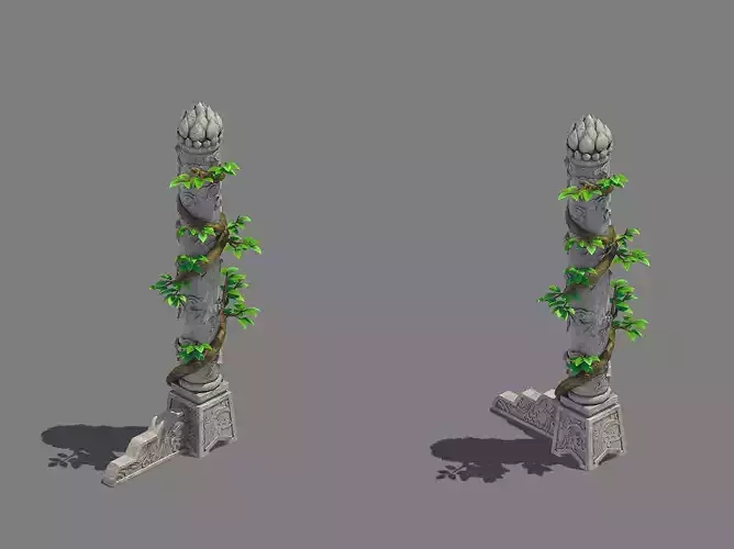 Decorative columns - Long column 03