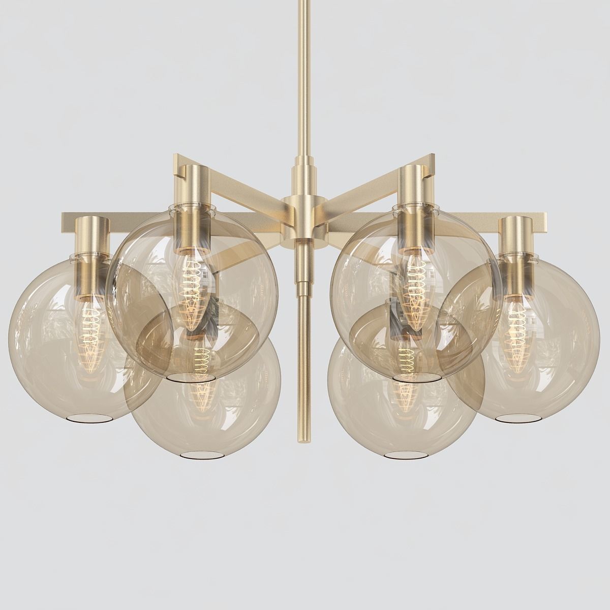 Carmella ball chandelier 3D model_4