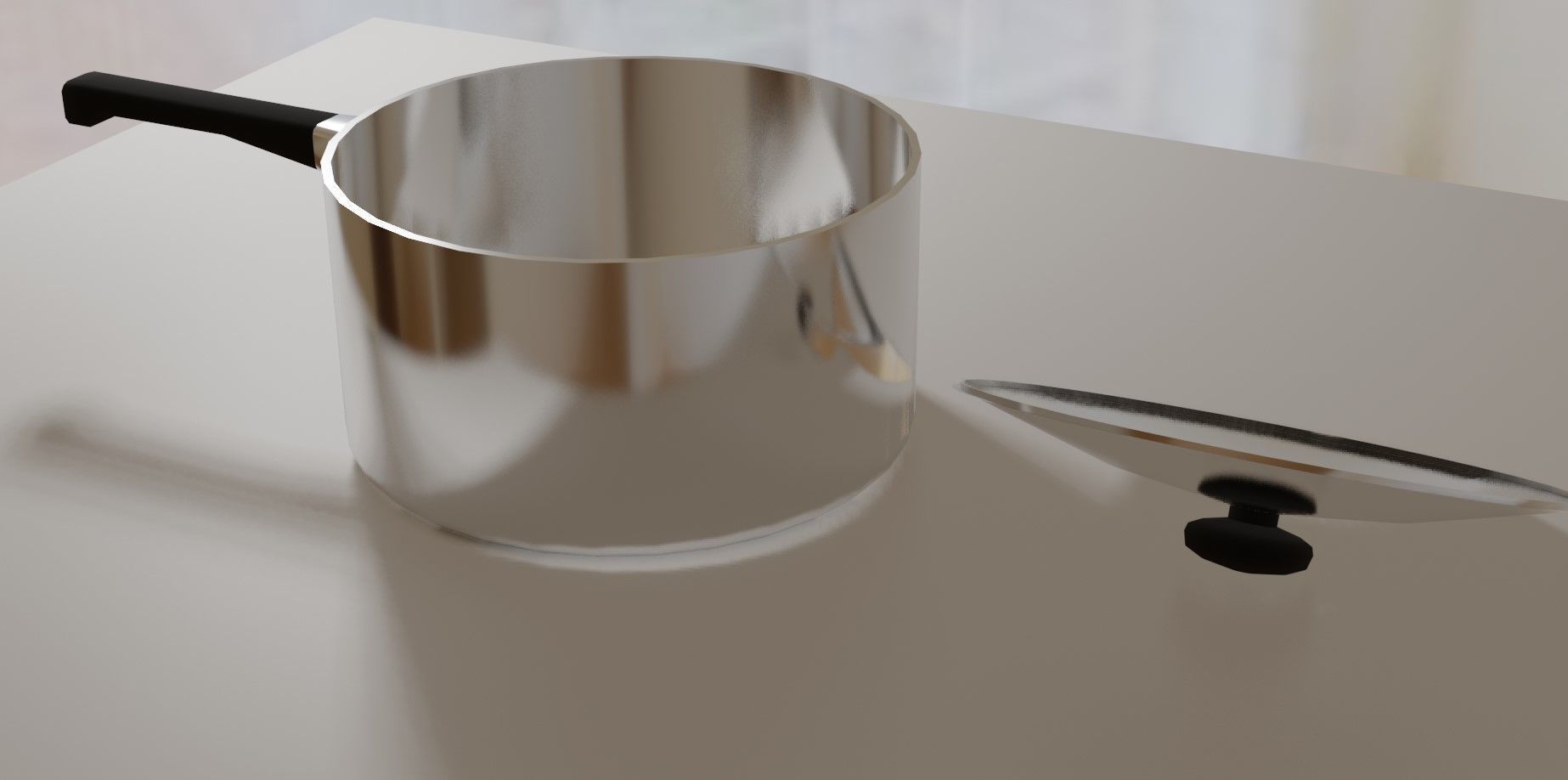 Aluminum Pan - Panela de Aluminio Low-poly 3D model_3