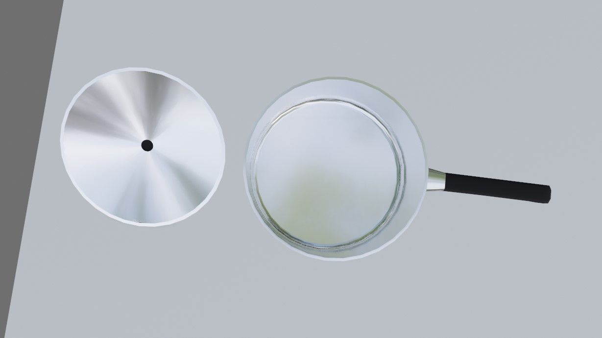 Aluminum Pan - Panela de Aluminio Low-poly 3D model_6