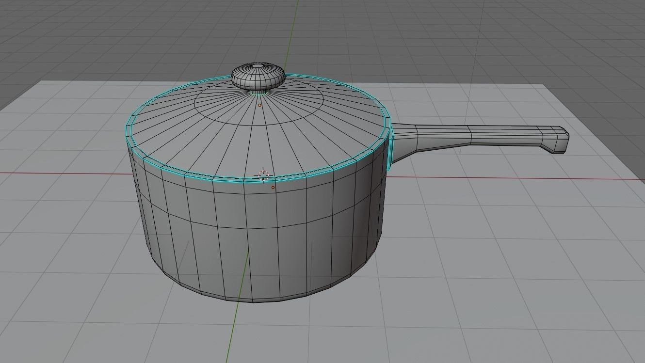 Aluminum Pan - Panela de Aluminio Low-poly 3D model_15