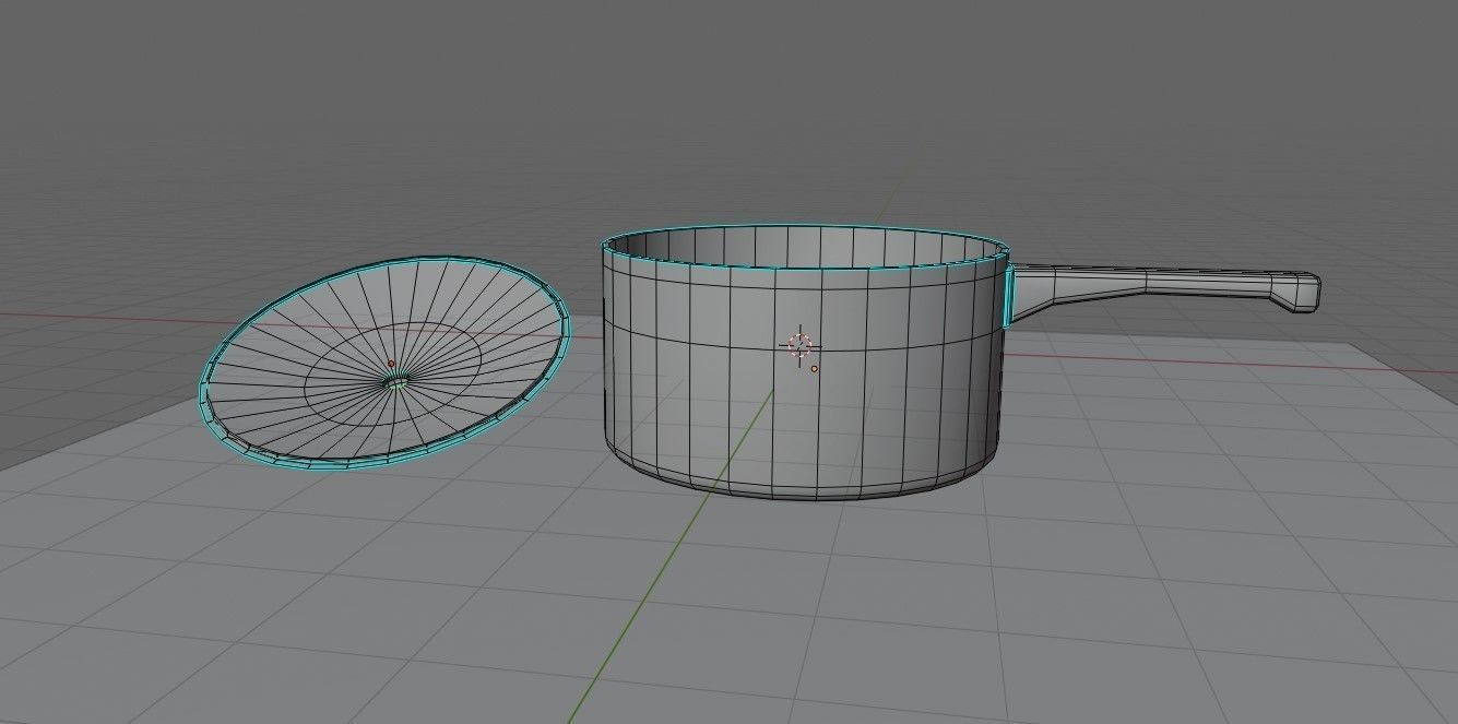 Aluminum Pan - Panela de Aluminio Low-poly 3D model_13