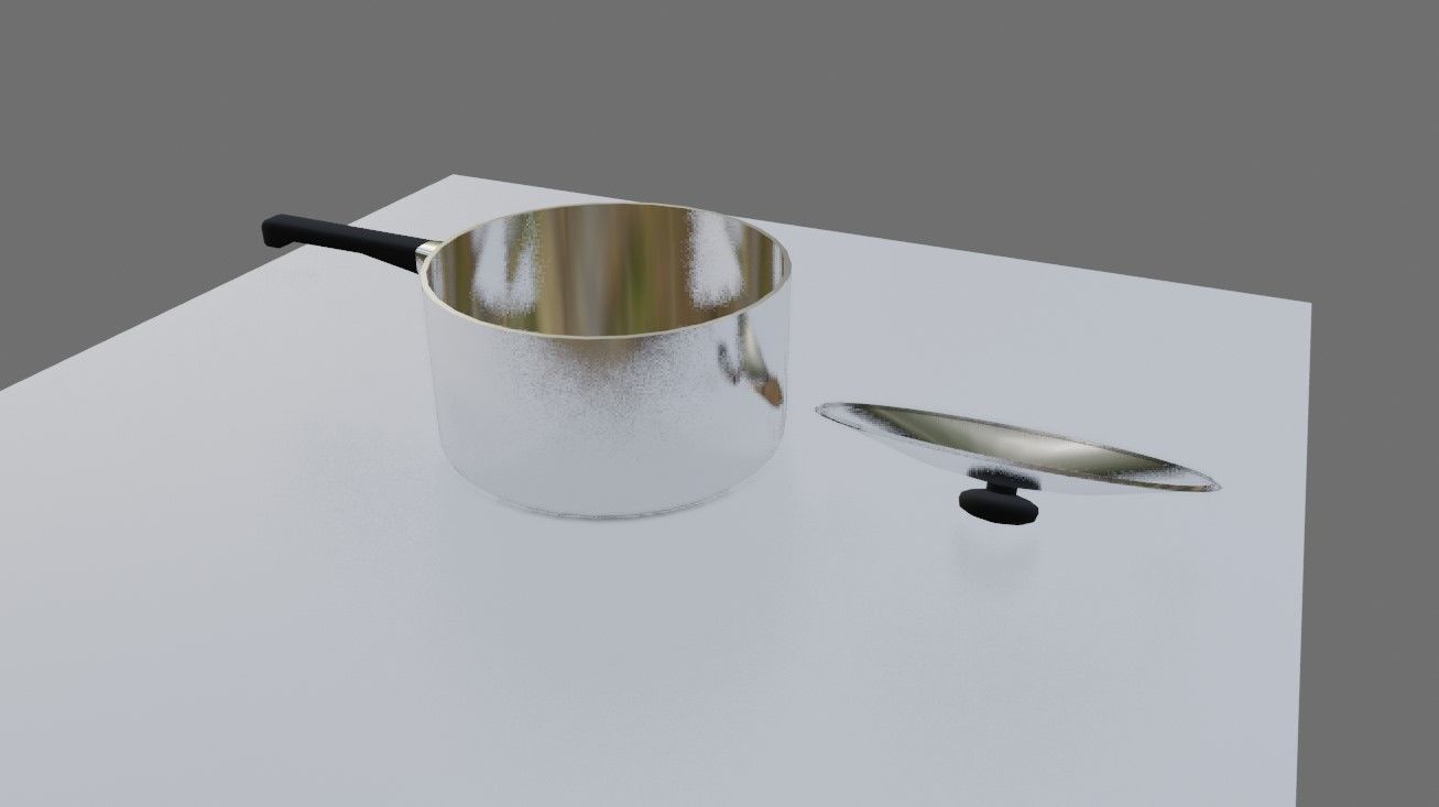 Aluminum Pan - Panela de Aluminio Low-poly 3D model_7