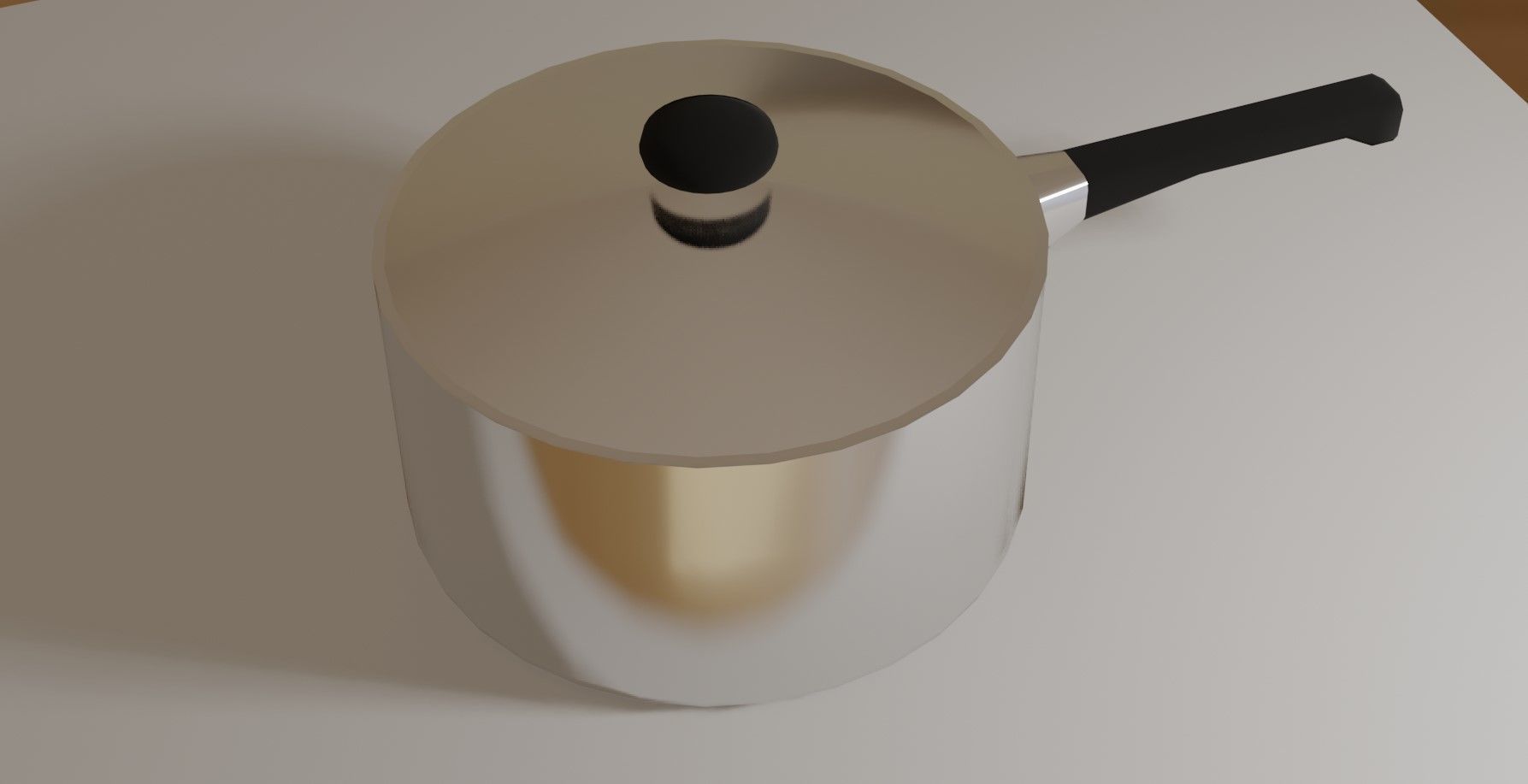 Aluminum Pan - Panela de Aluminio Low-poly 3D model_1