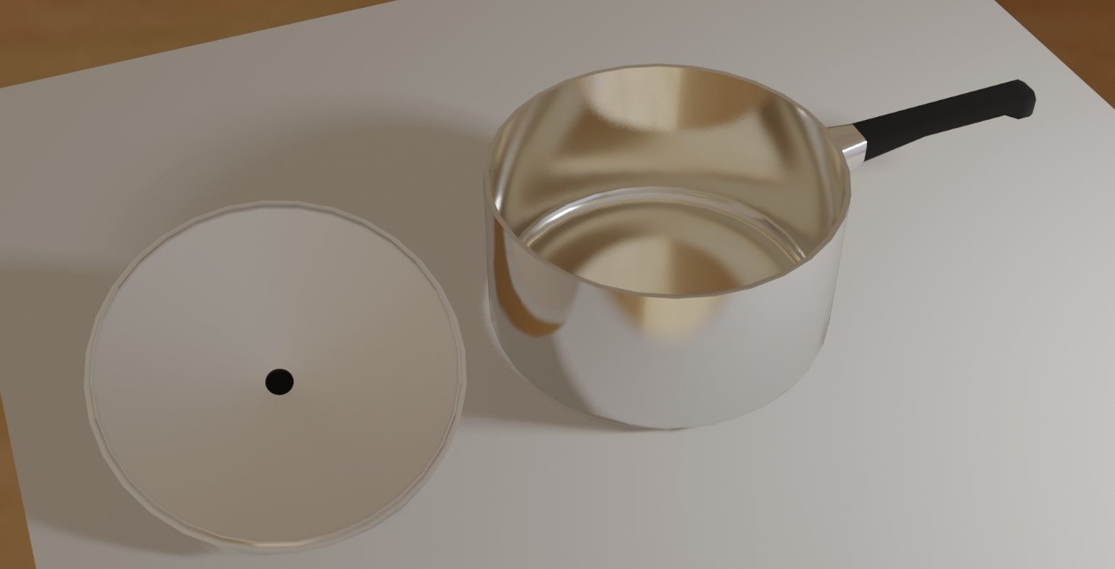 Aluminum Pan - Panela de Aluminio Low-poly 3D model_2