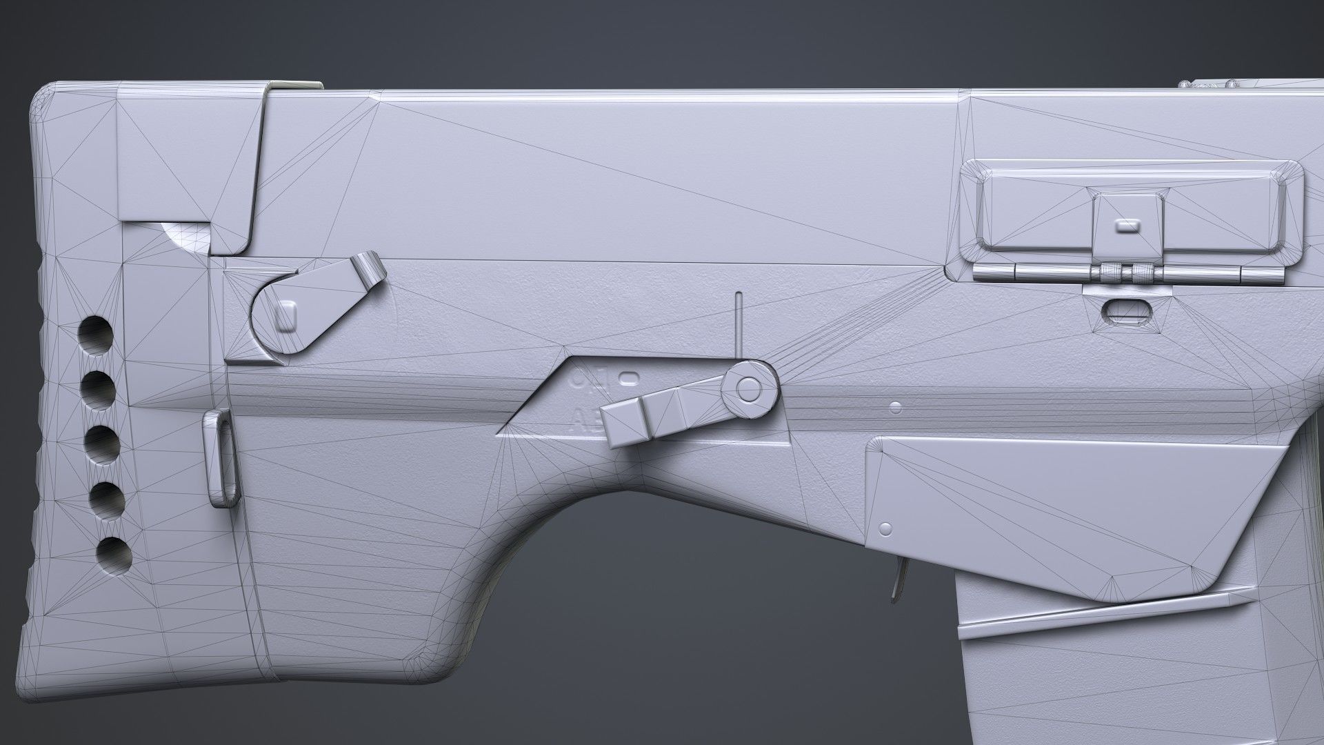 Ash 12 Low-poly 3D model_27