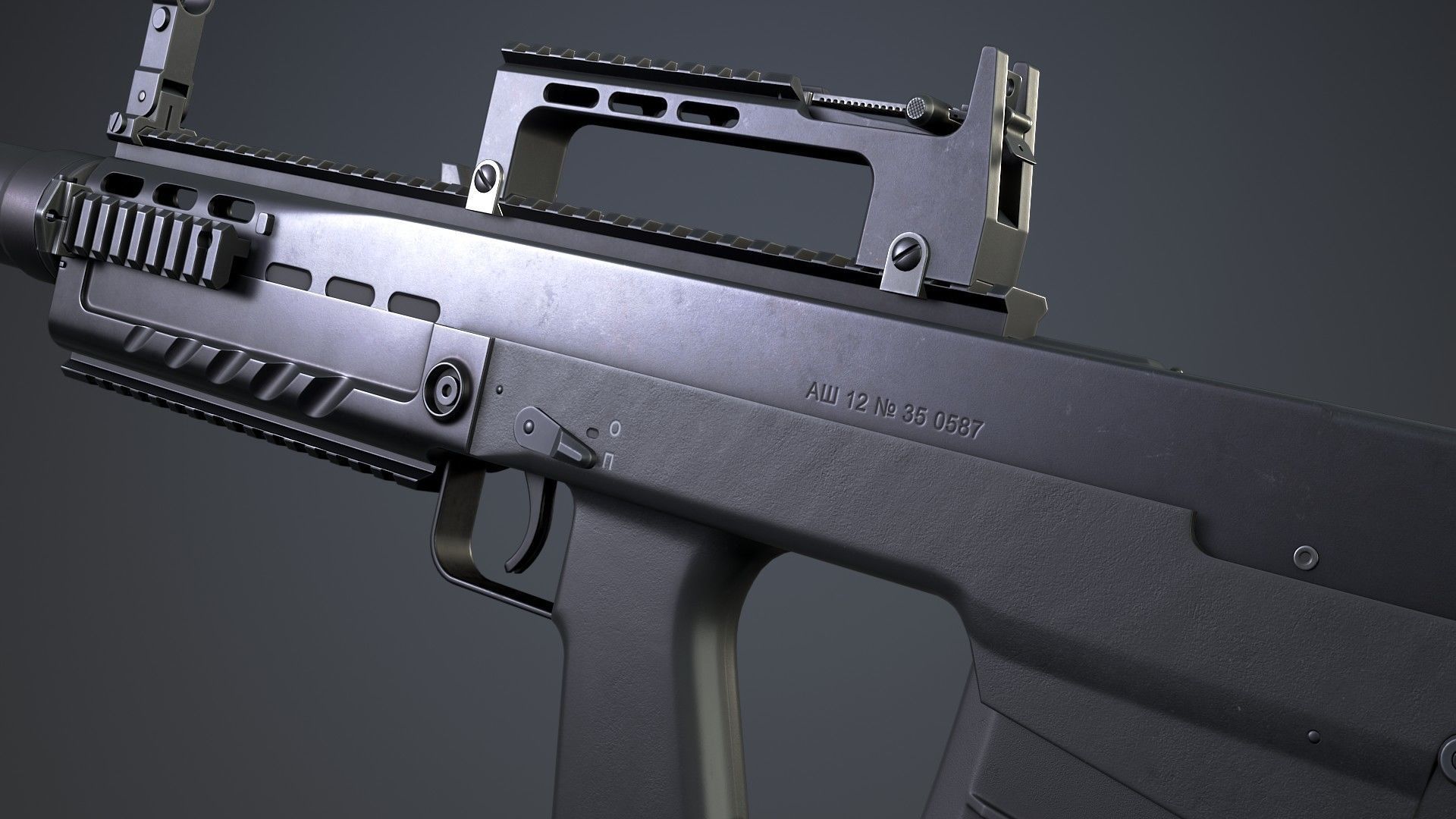 Ash 12 Low-poly 3D model_3