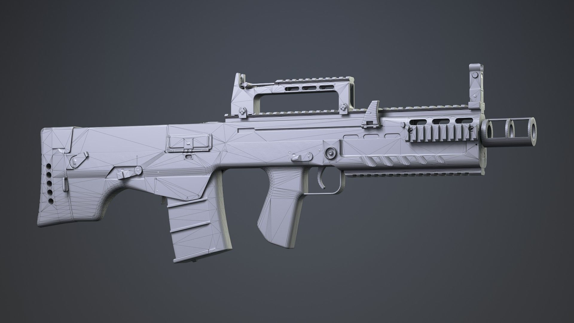 Ash 12 Low-poly 3D model_21