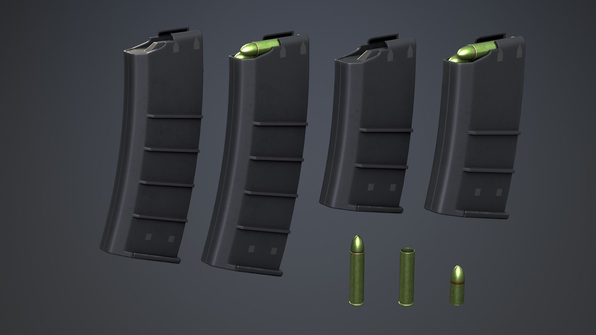 Ash 12 Low-poly 3D model_19