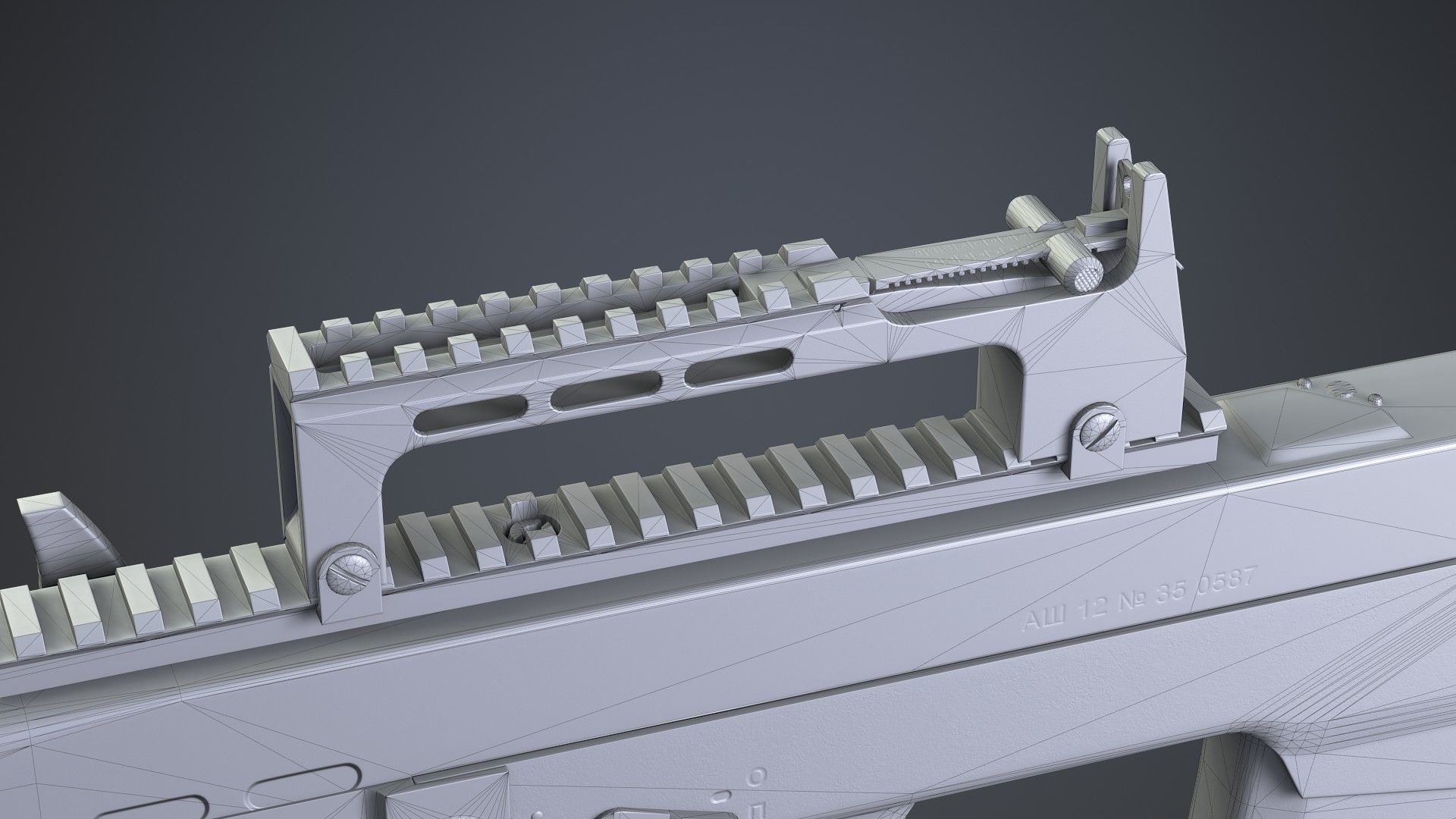 Ash 12 Low-poly 3D model_24