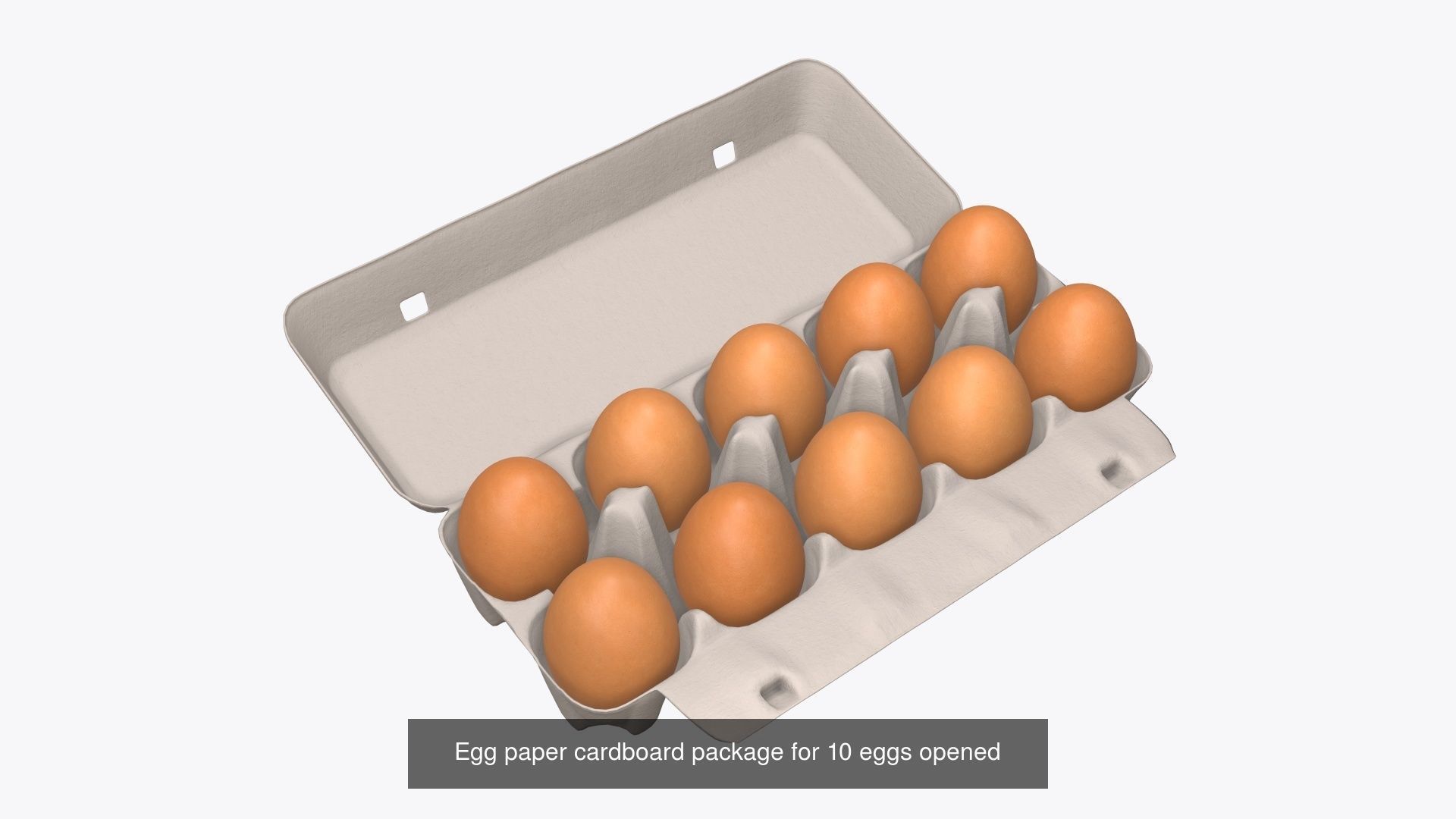 egg cardboard paper packages mock-up 3D Model Collection_4
