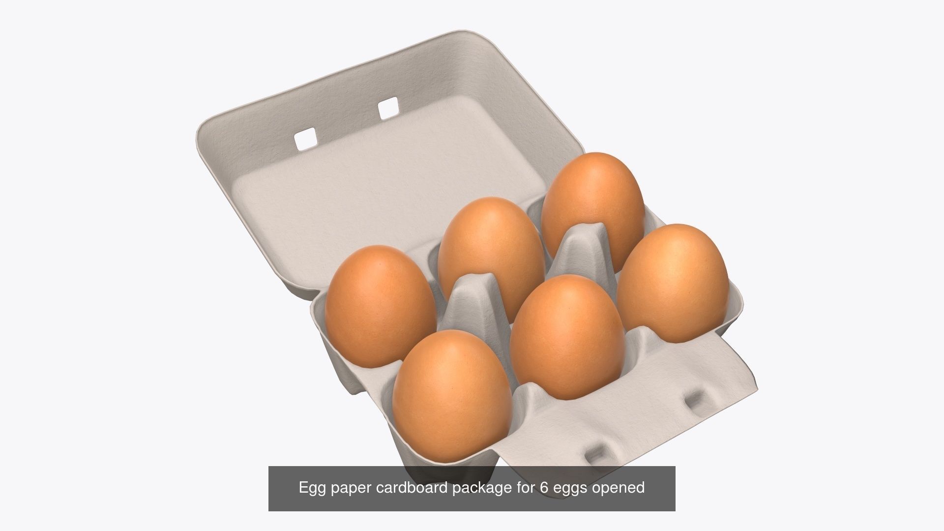 egg cardboard paper packages mock-up 3D Model Collection_2