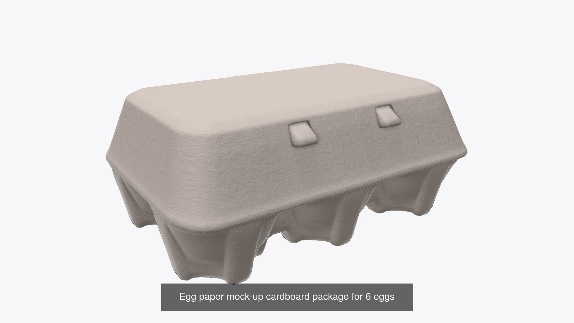 egg cardboard paper packages mock-up 3D Model Collection_1