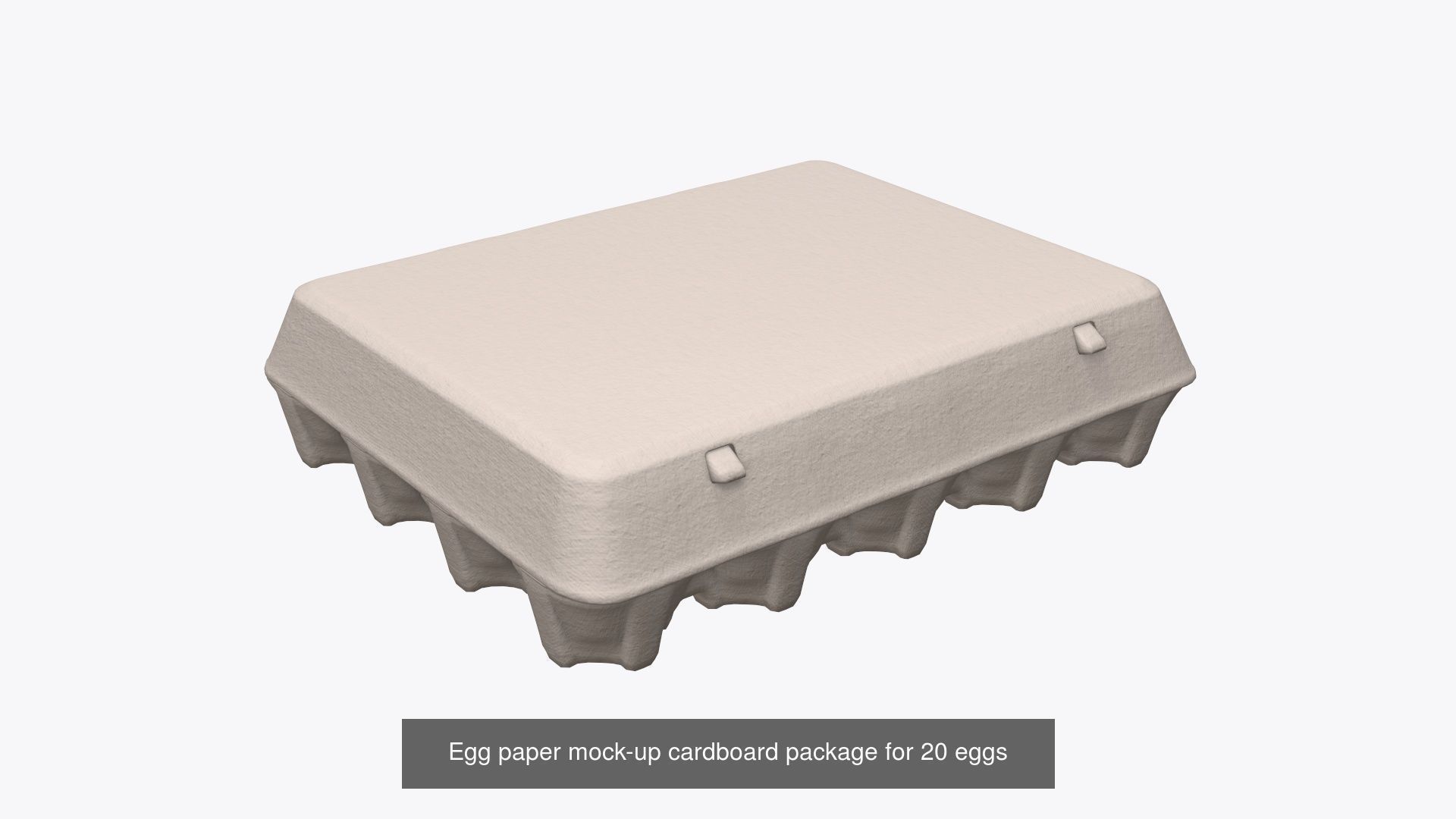 egg cardboard paper packages mock-up 3D Model Collection_6