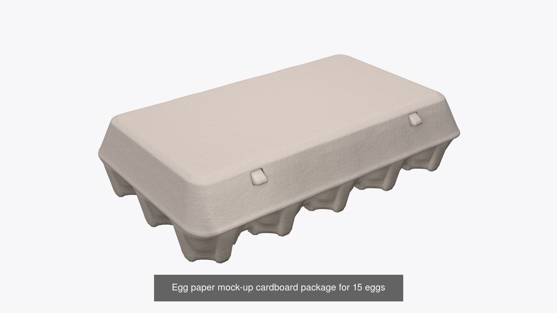 egg cardboard paper packages mock-up 3D Model Collection_5