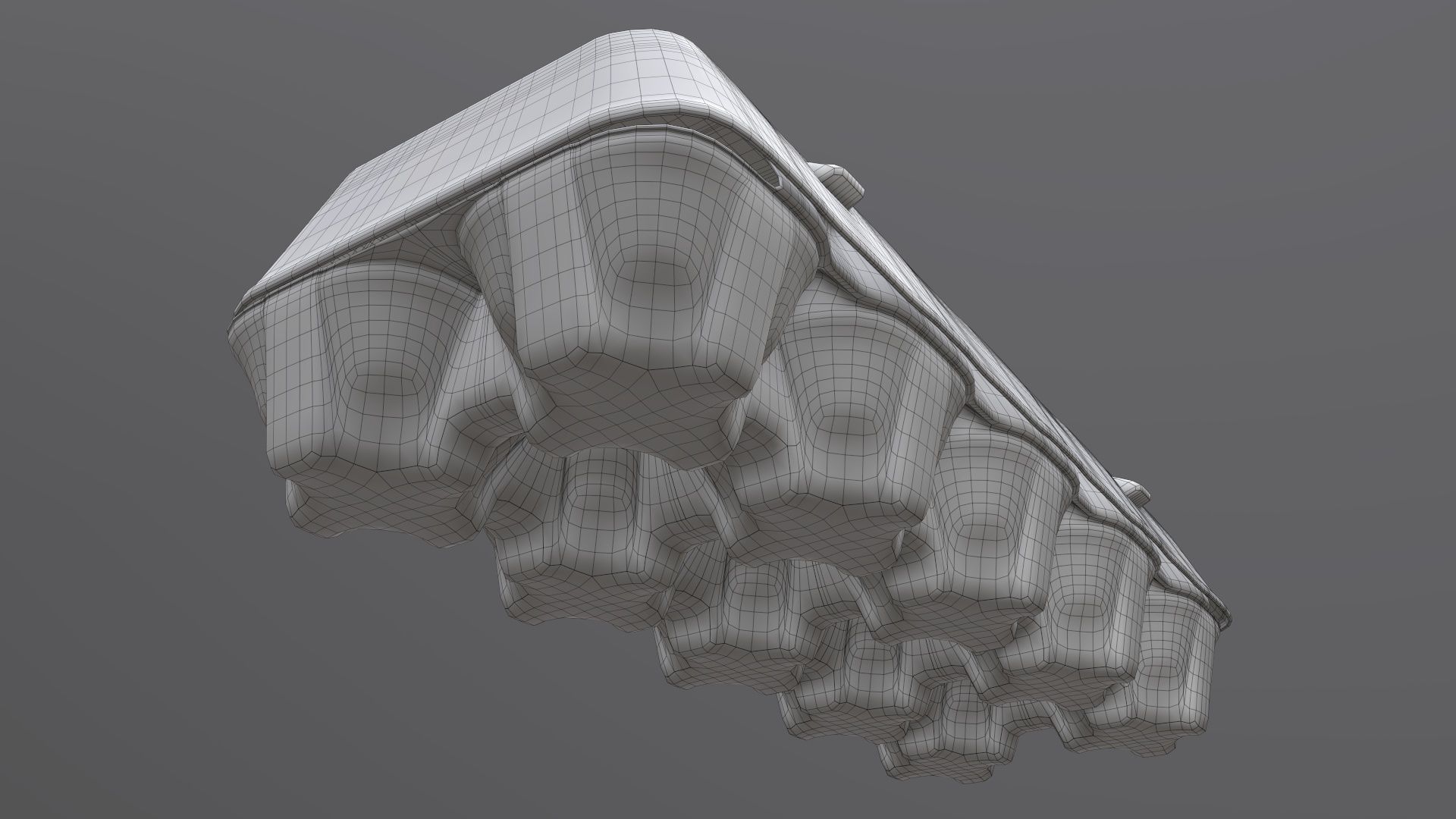 egg cardboard paper packages mock-up 3D Model Collection_13