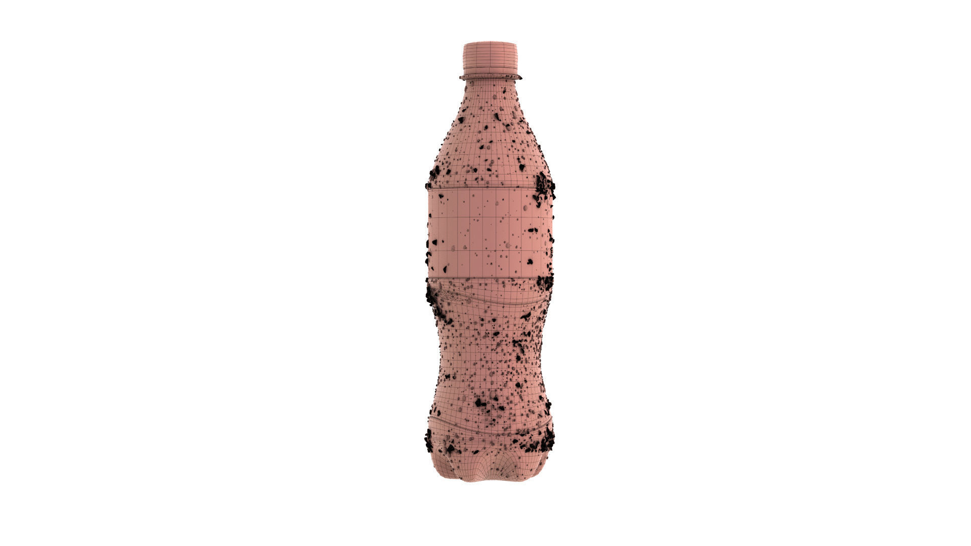 COKE Splash Ice Bottle Packshot 3D model_5