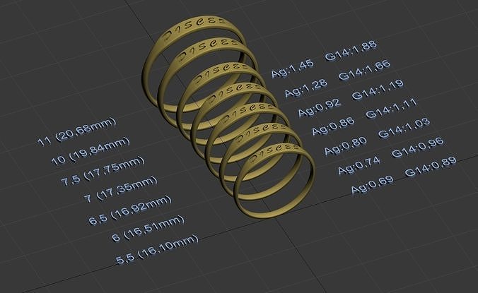 Pisces  jewelry ring with carved inscription 3D print model