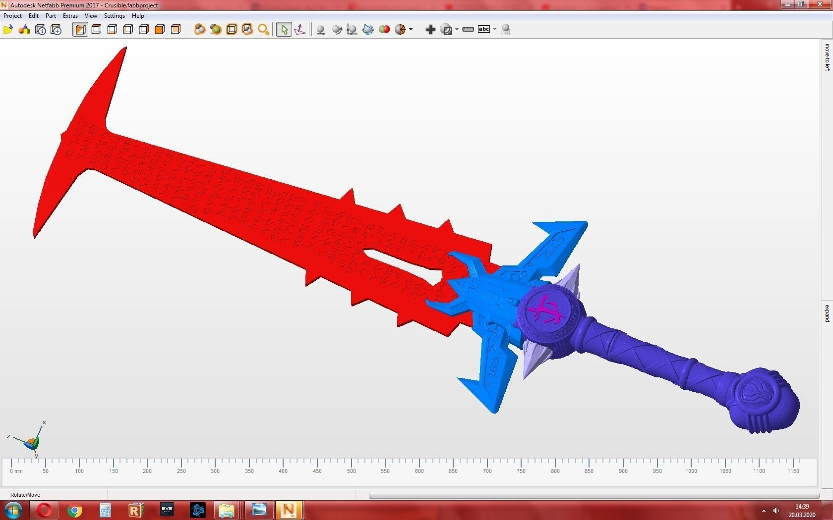 DOOM Eternal Crucible  3D print model_10