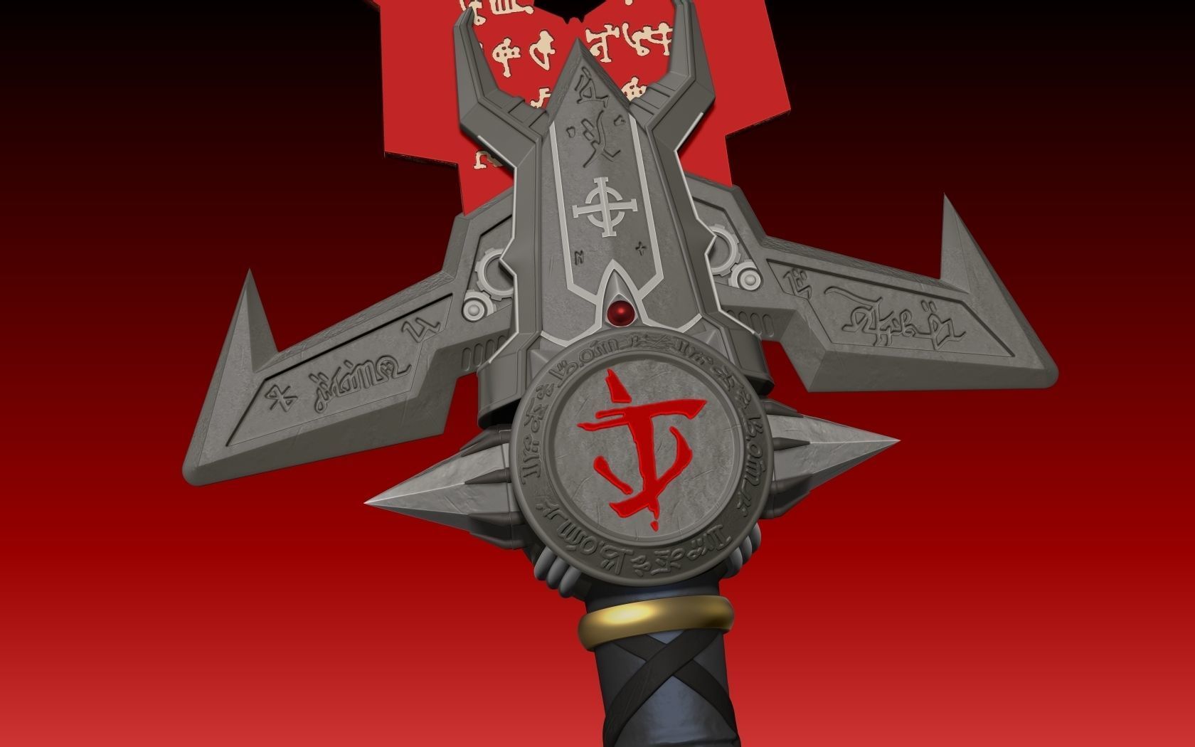 DOOM Eternal Crucible  3D print model_4