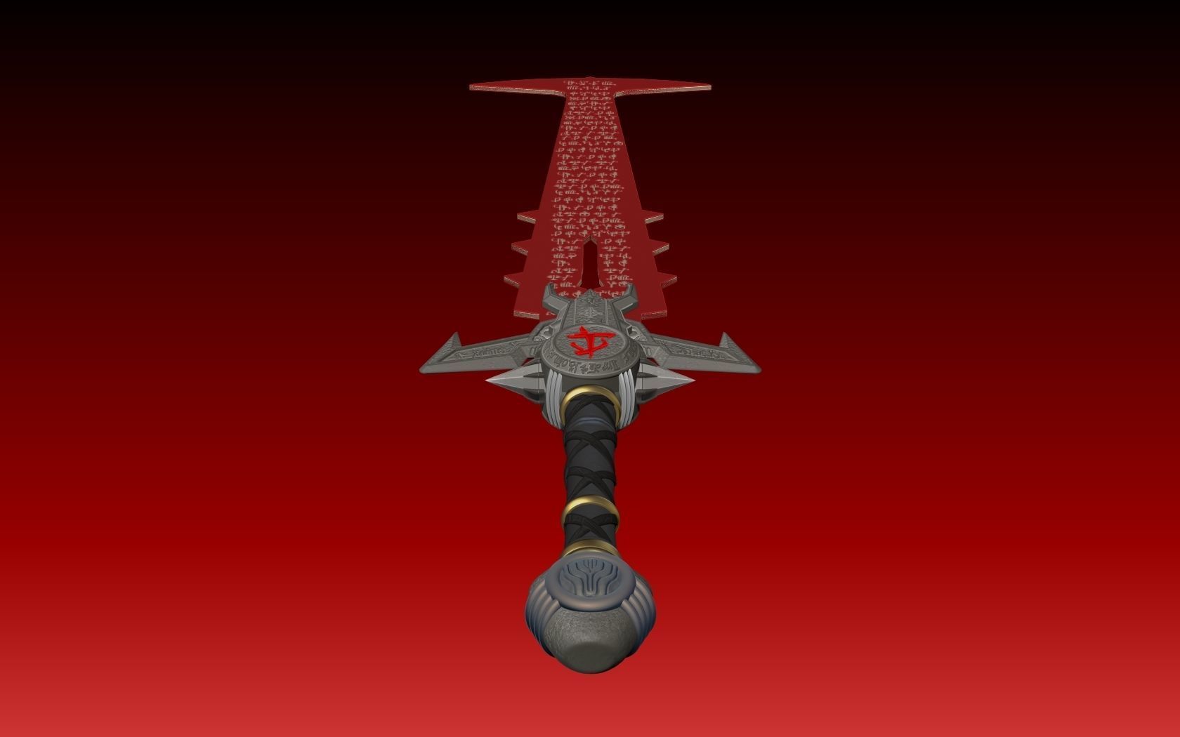 DOOM Eternal Crucible  3D print model_7