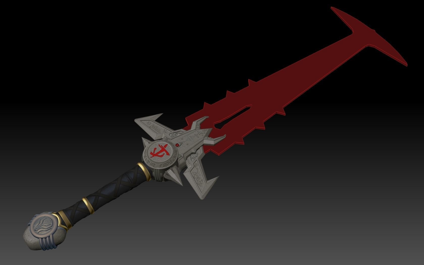 DOOM Eternal Crucible  3D print model_14