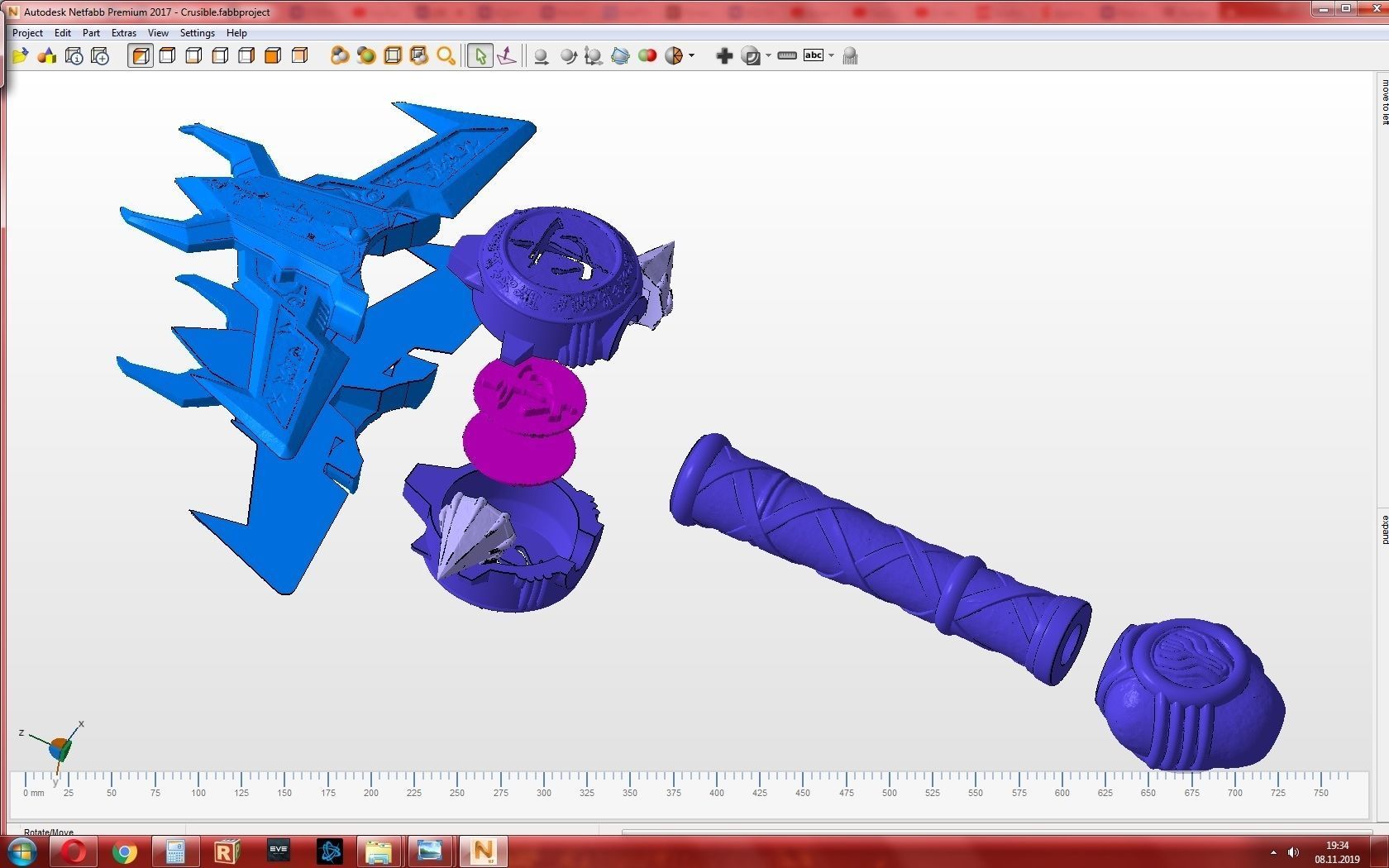 DOOM Eternal Crucible  3D print model_6