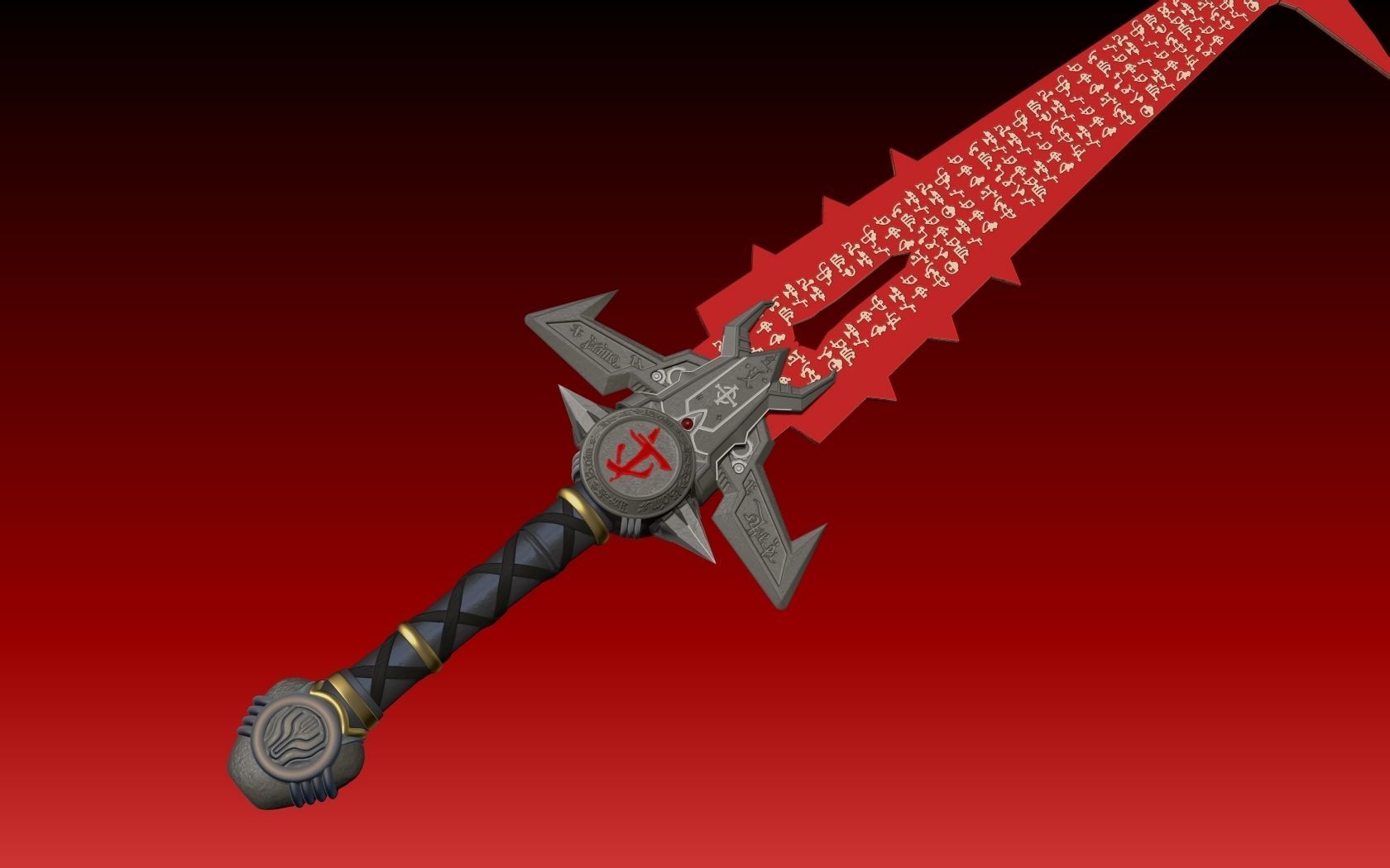 DOOM Eternal Crucible  3D print model_8