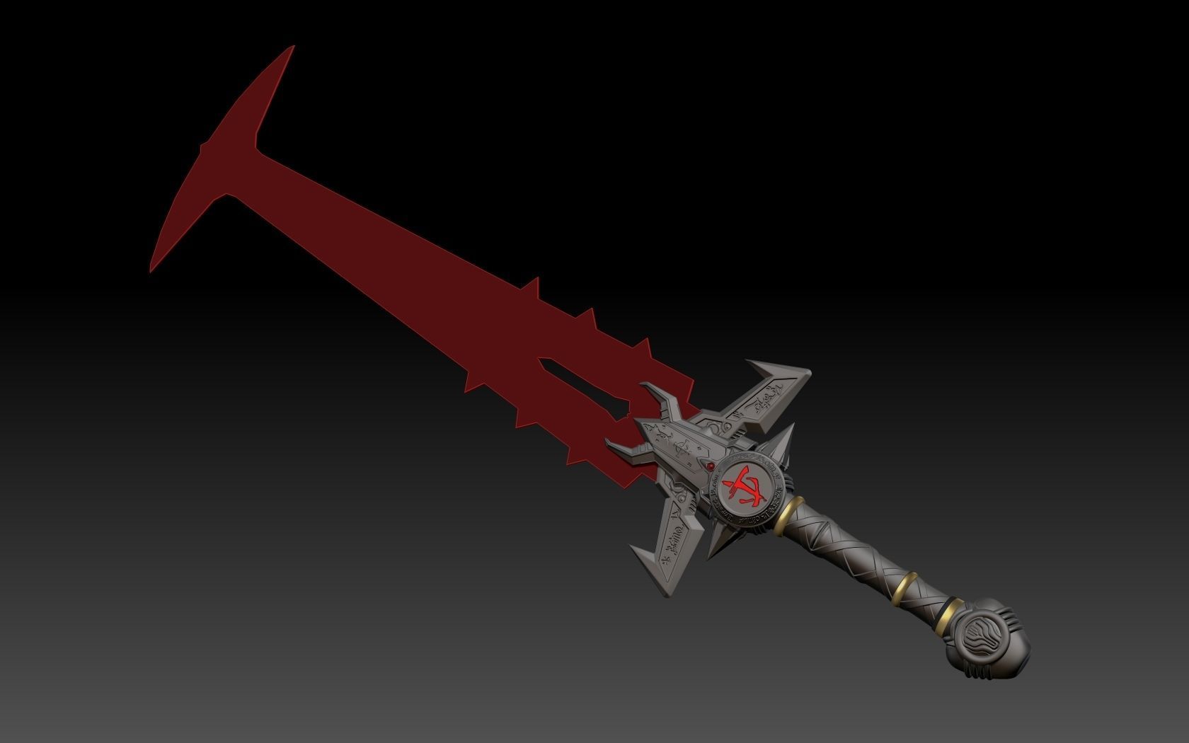 DOOM Eternal Crucible  3D print model_13