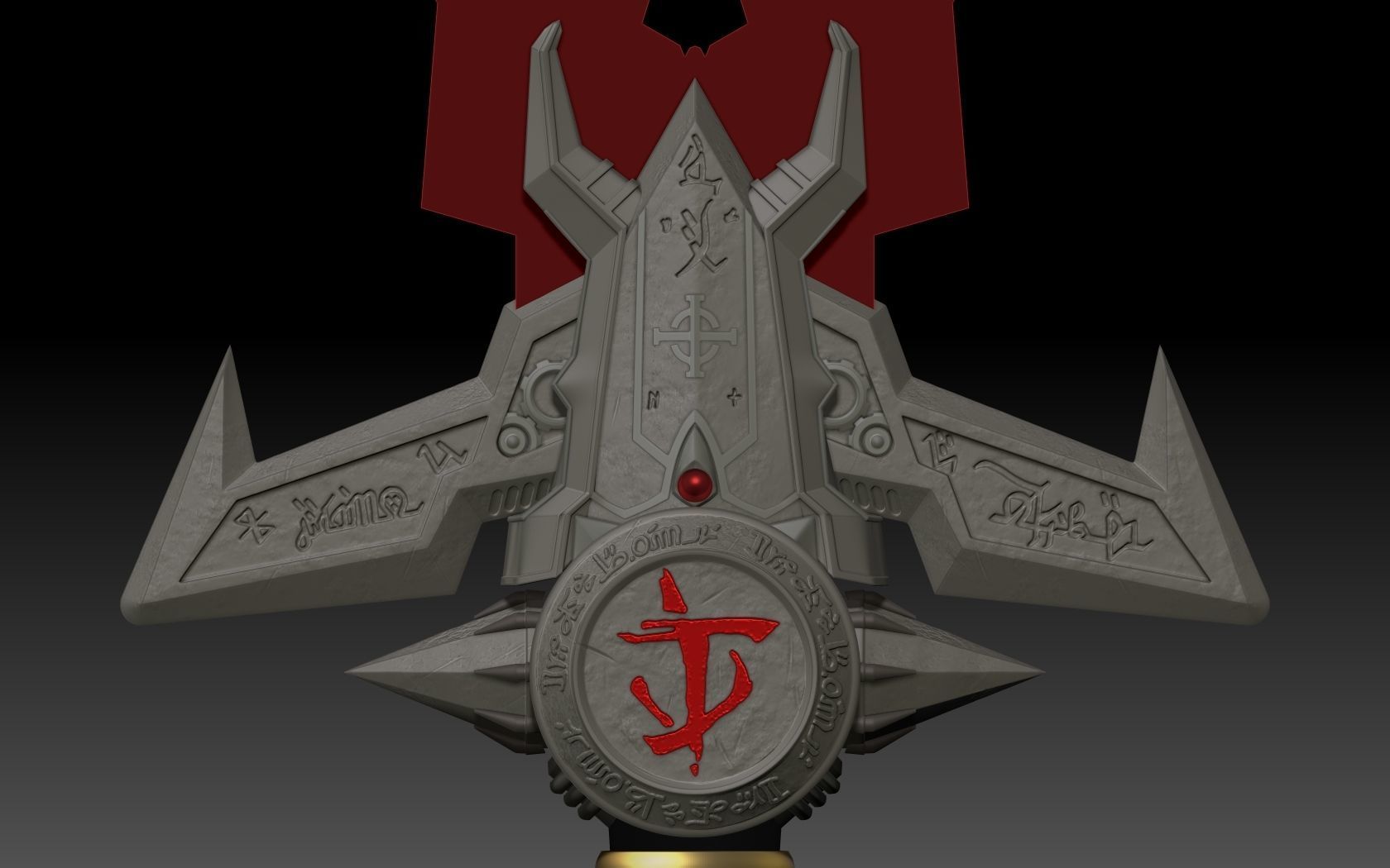 DOOM Eternal Crucible  3D print model_16