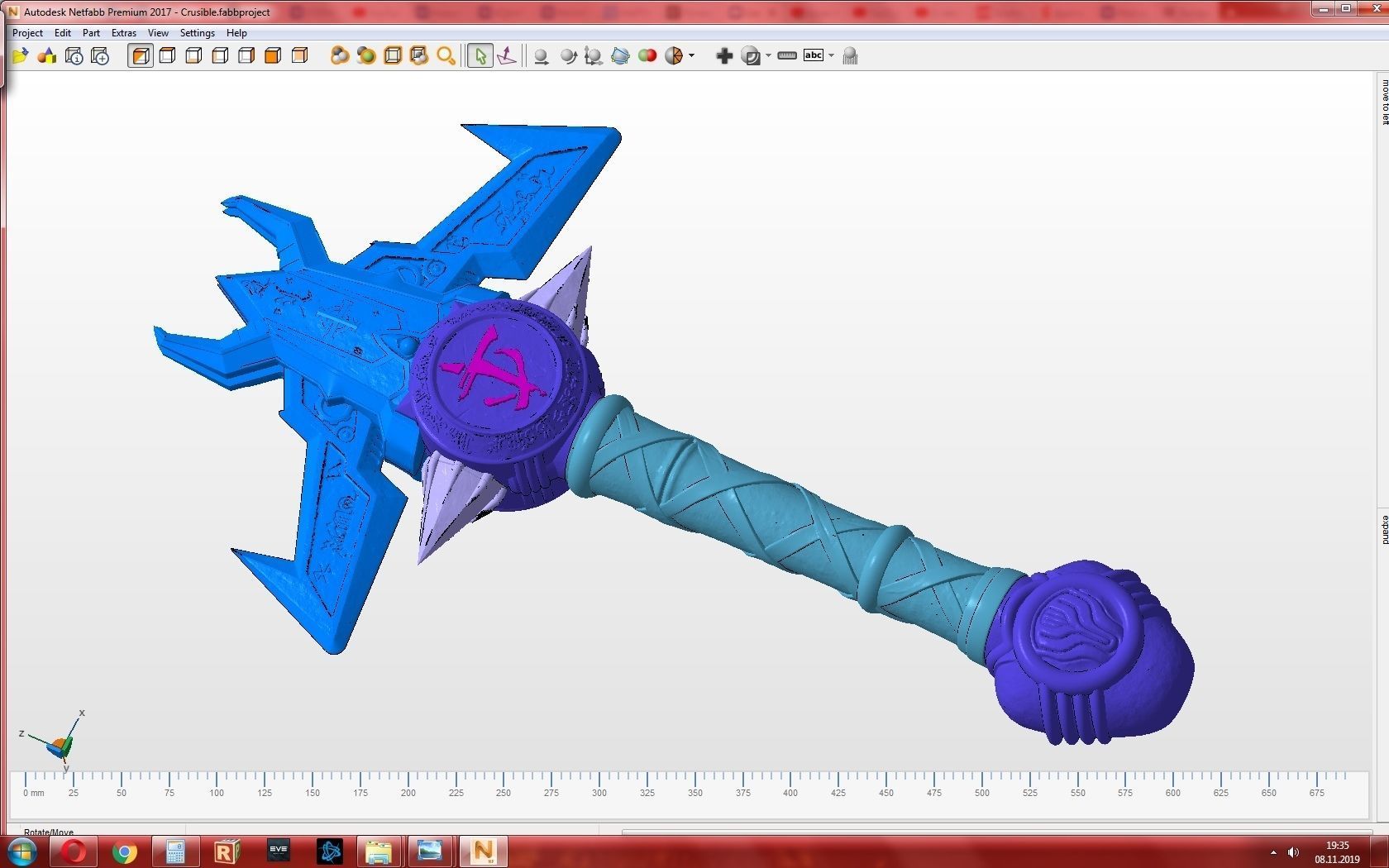 DOOM Eternal Crucible  3D print model_26
