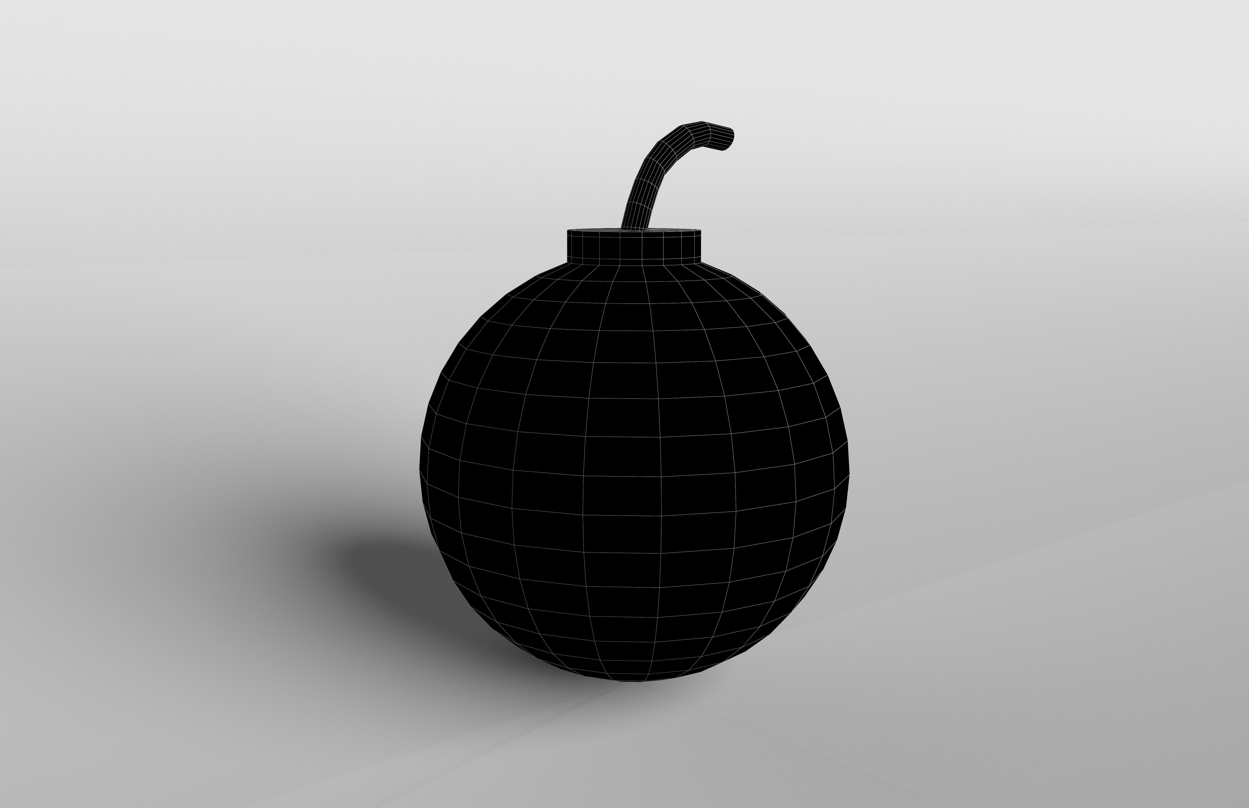 Bomb v1 003 Low-poly 3D model_7