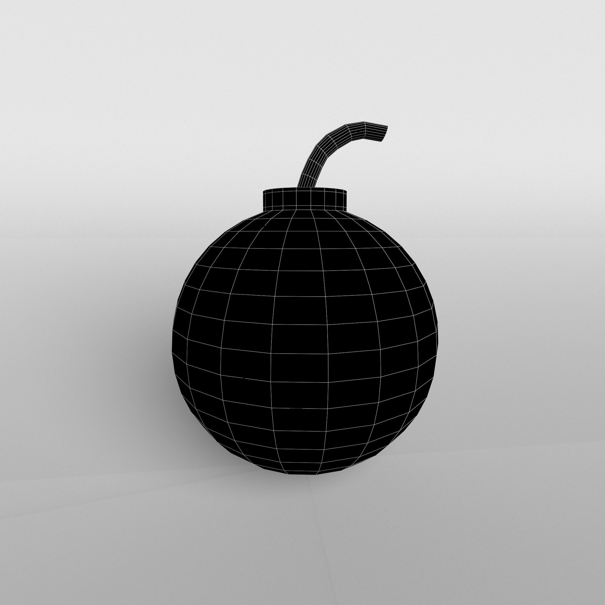 Bomb v1 003 Low-poly 3D model_4