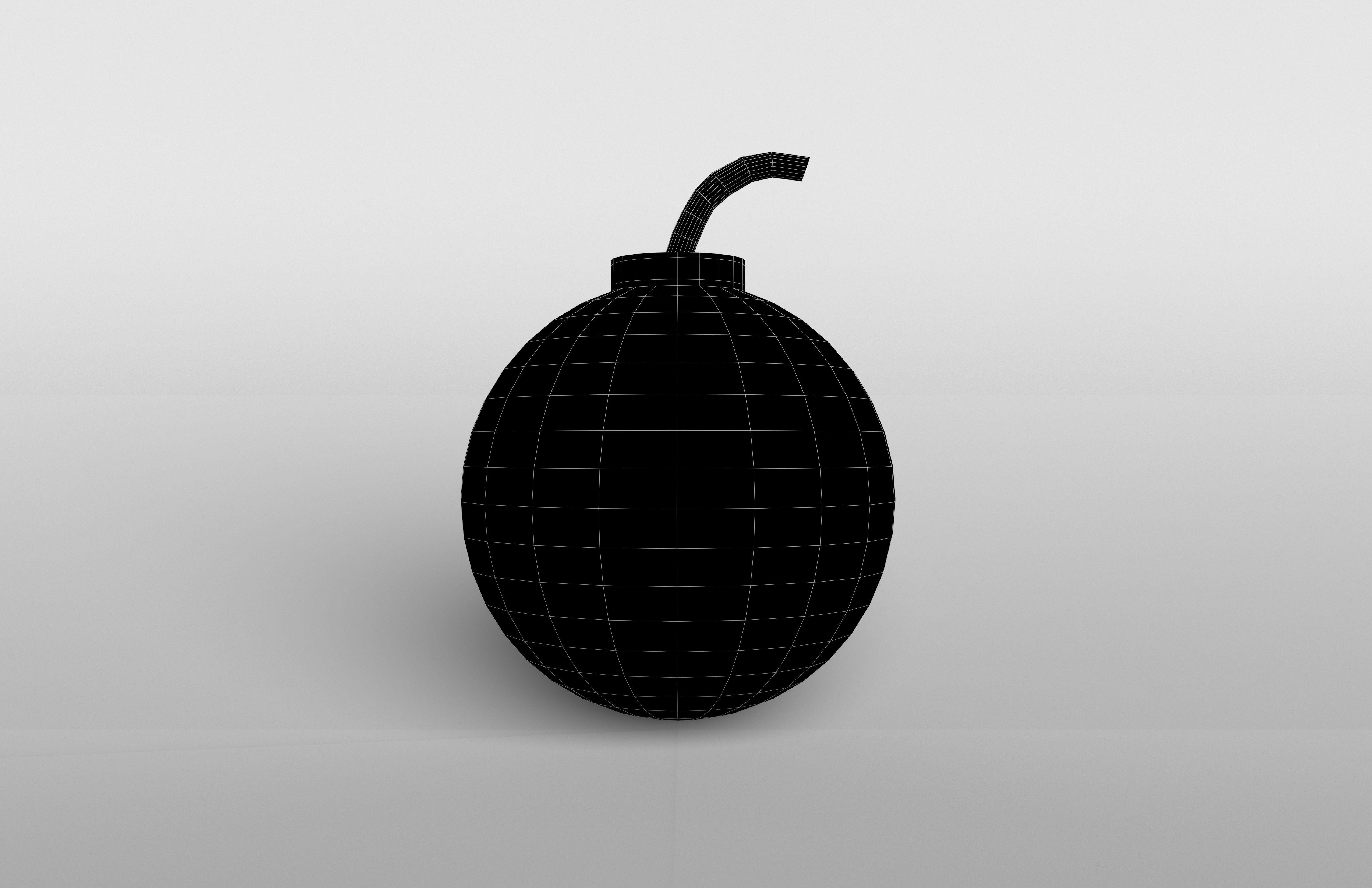 Bomb v1 003 Low-poly 3D model_5