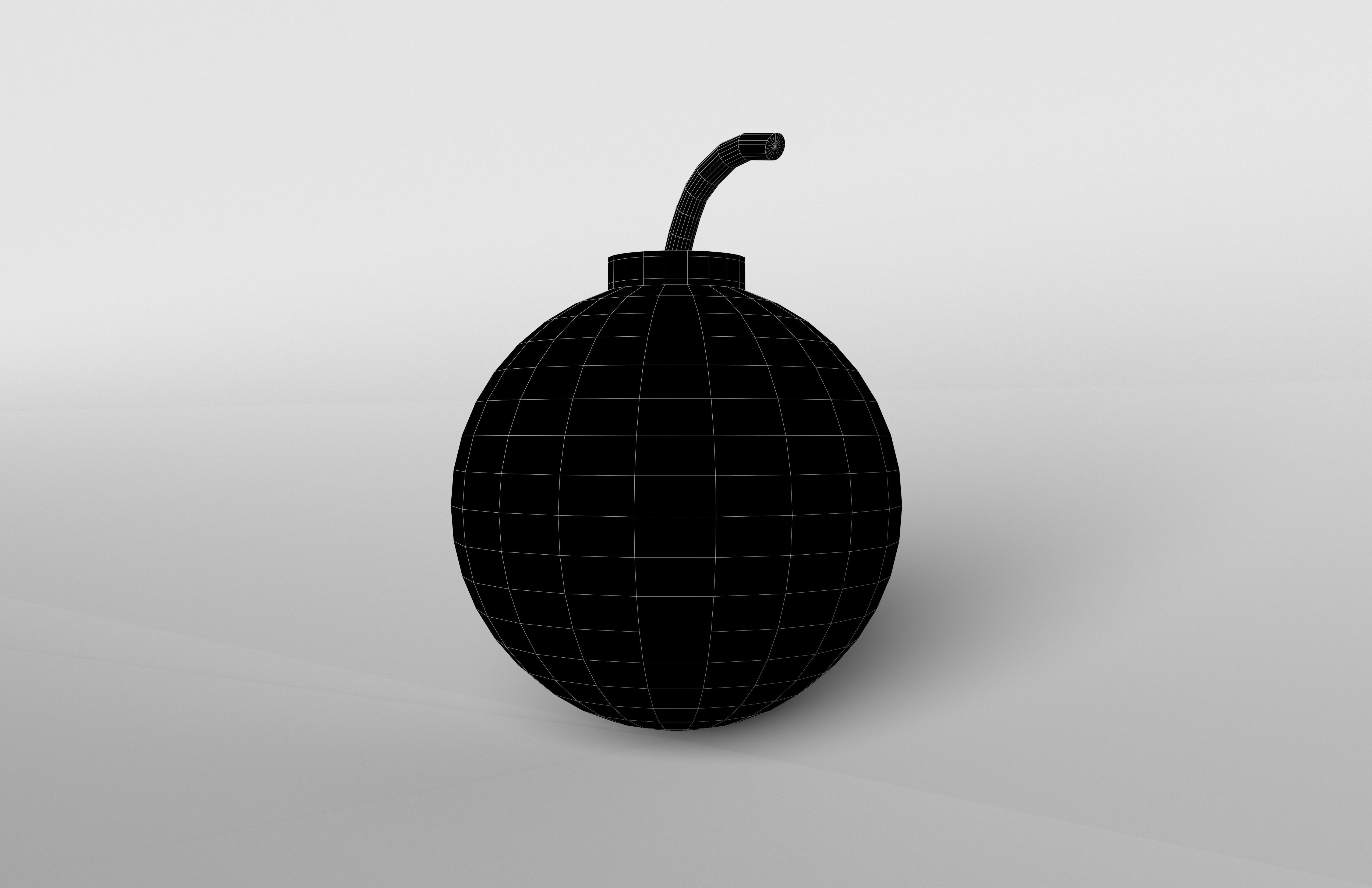 Bomb v1 005 Low-poly 3D model_5