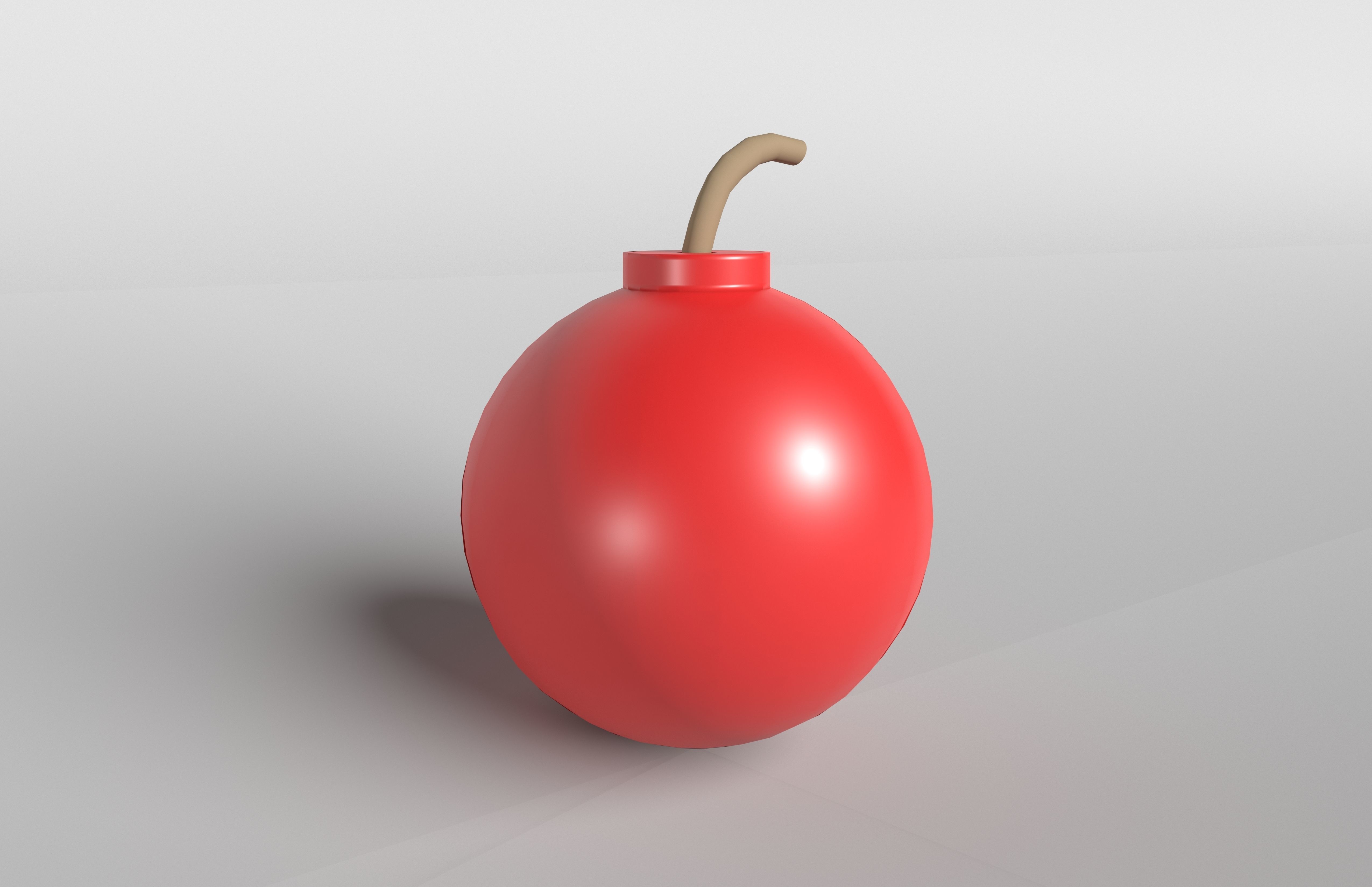 Bomb v1 008 Low-poly 3D model_3