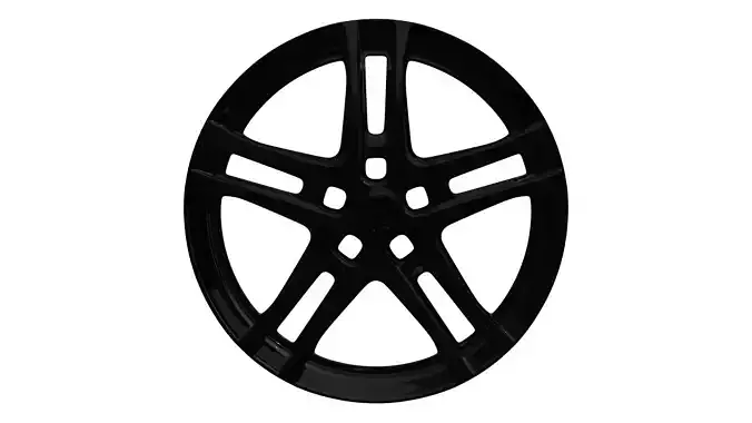 Bavaro black car rim 3D model