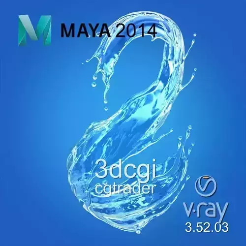 Water splash 3d model