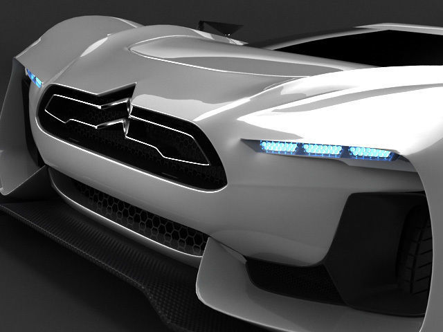 Citroen GT standard mat 3D model_11