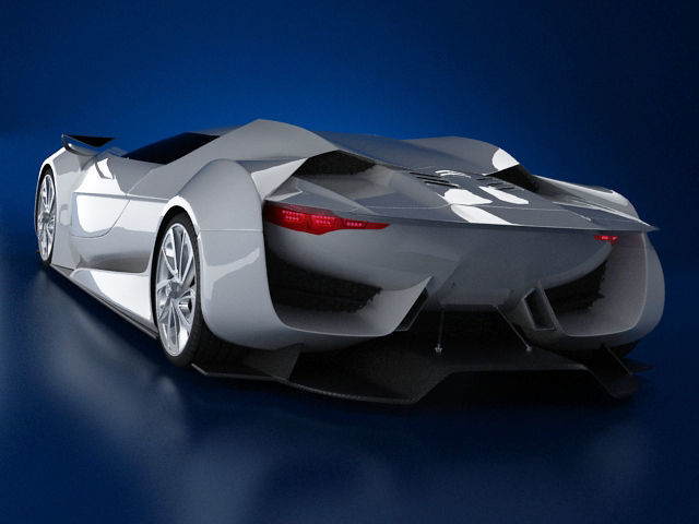 Citroen GT standard mat 3D model_15