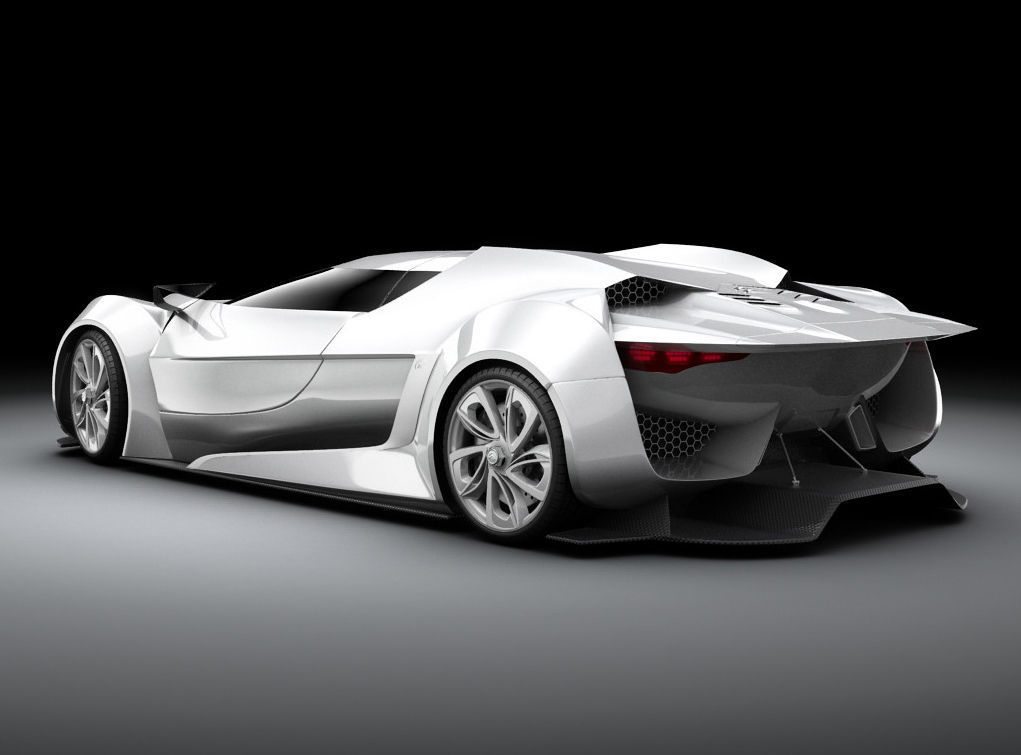 Citroen GT standard mat 3D model_2