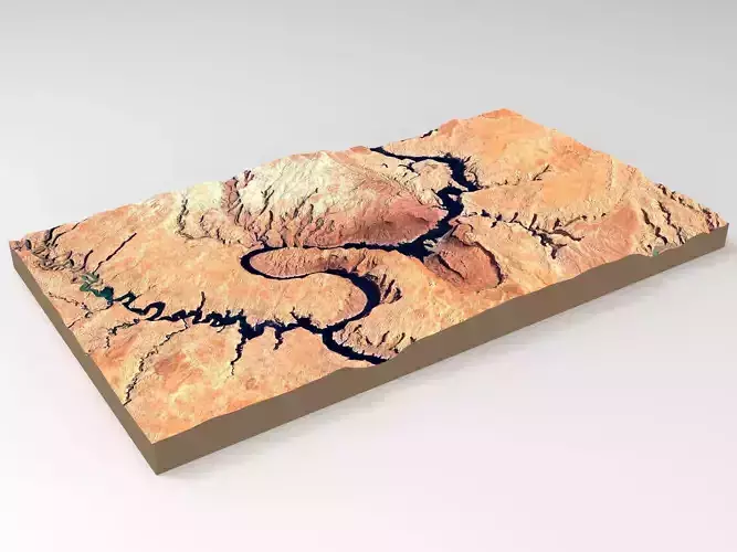Mountain landscape 3D model